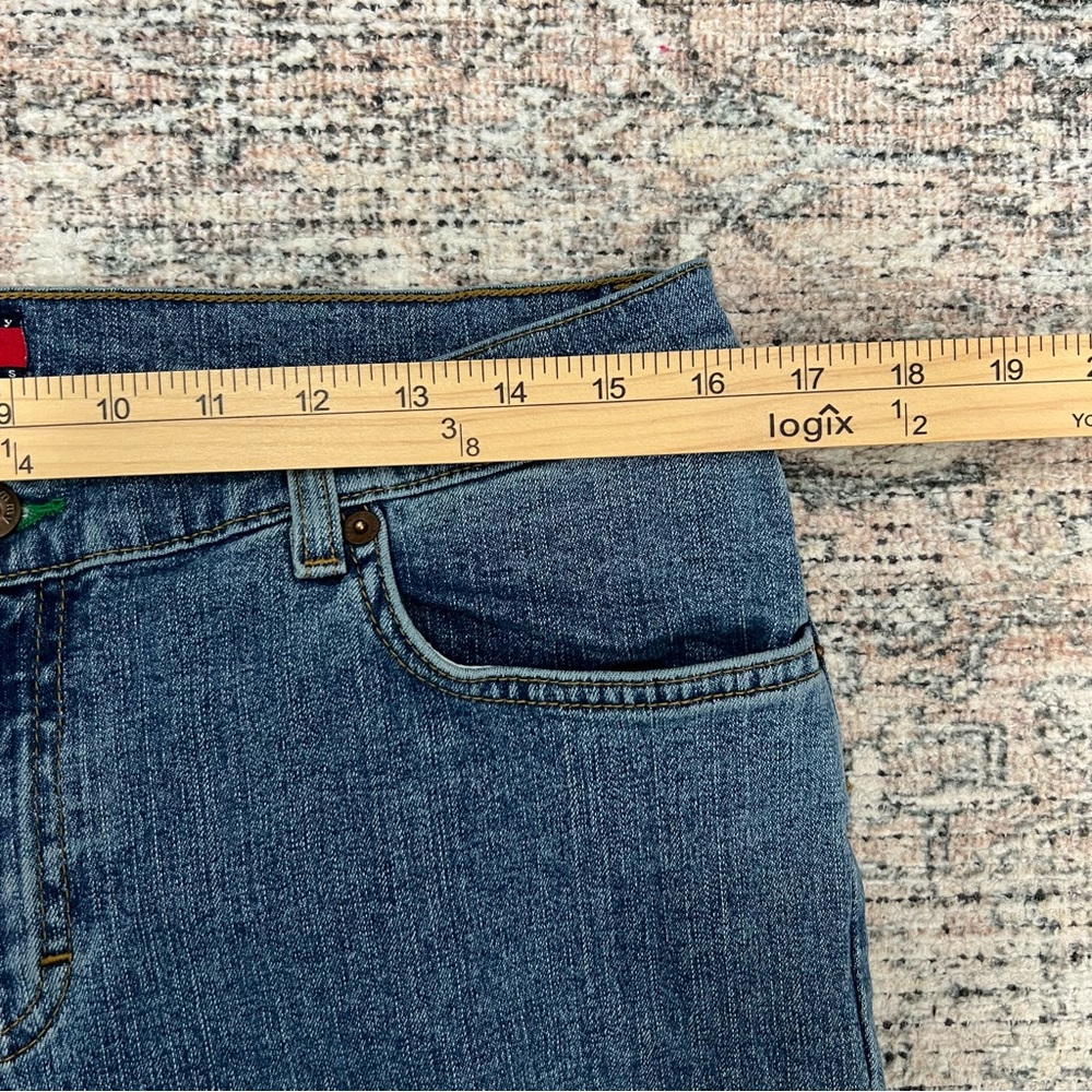Vintage Y2K Tommy Hilfiger Super Low Rise Flare Stretch Jeans Womens Size 13 - Picture 9 of 15